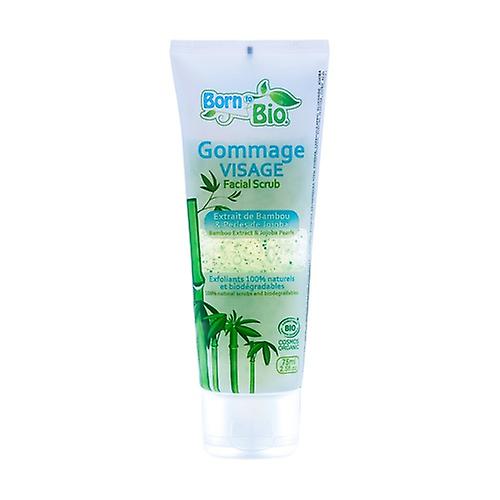 Exfoliating face scrub extracted from Bamboo and Jojoba pearls 75 ml of gel
