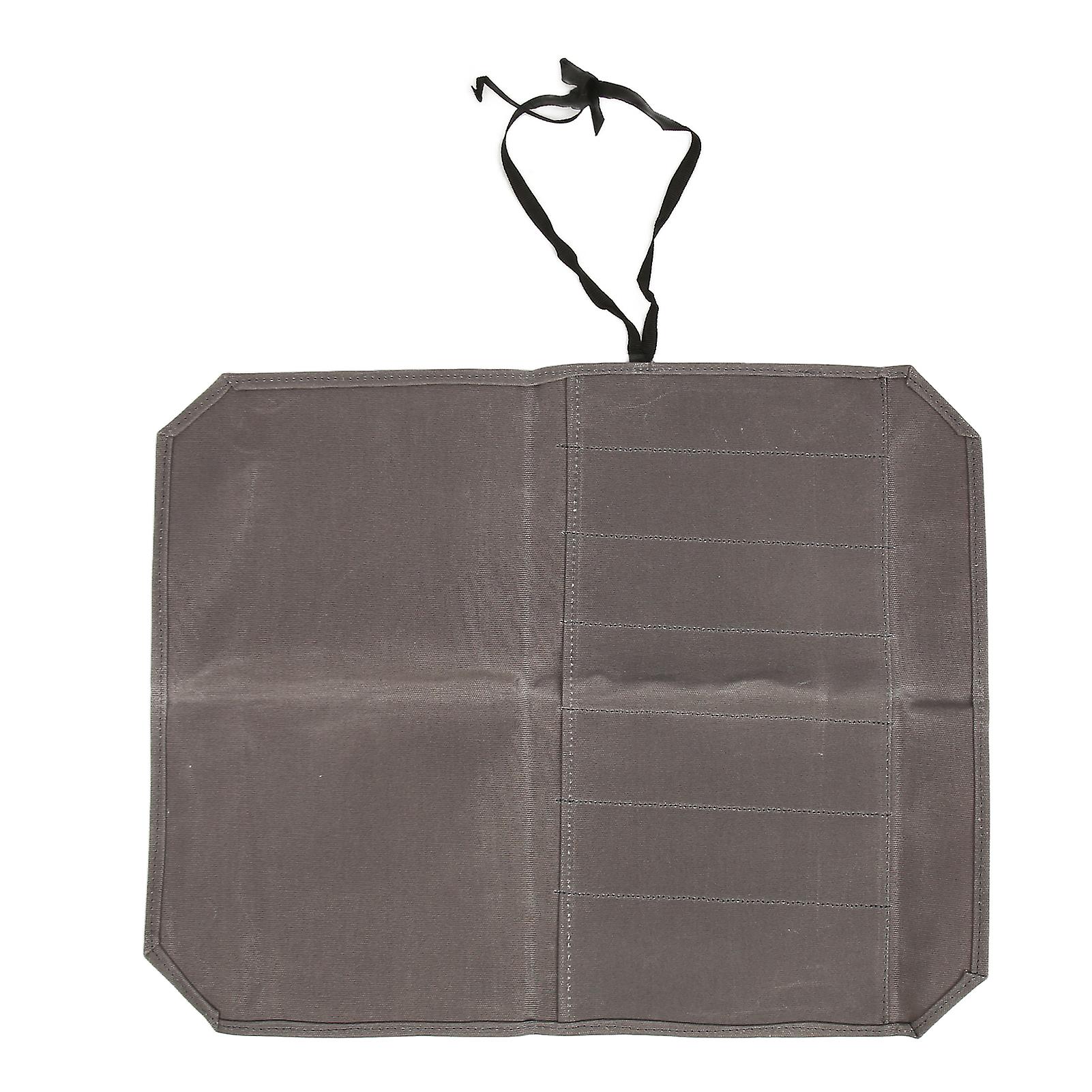 Slots Waxed Canvas Knife Roll, Soft and Tear Resistant, Ideal for Kitchen and Camping