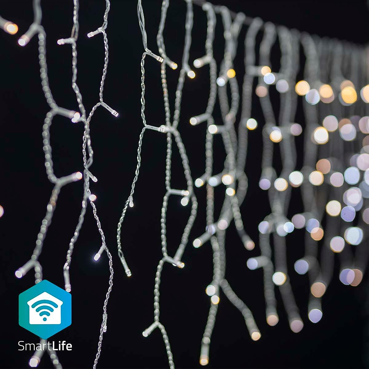 Χριστουγεννιάτικα Φώτα SmartLife | Παγετώνας | Wi-Fi | Ζεστό προς δροσερό λευκό | 400 LED | 8.00 μ | Android™/IOS