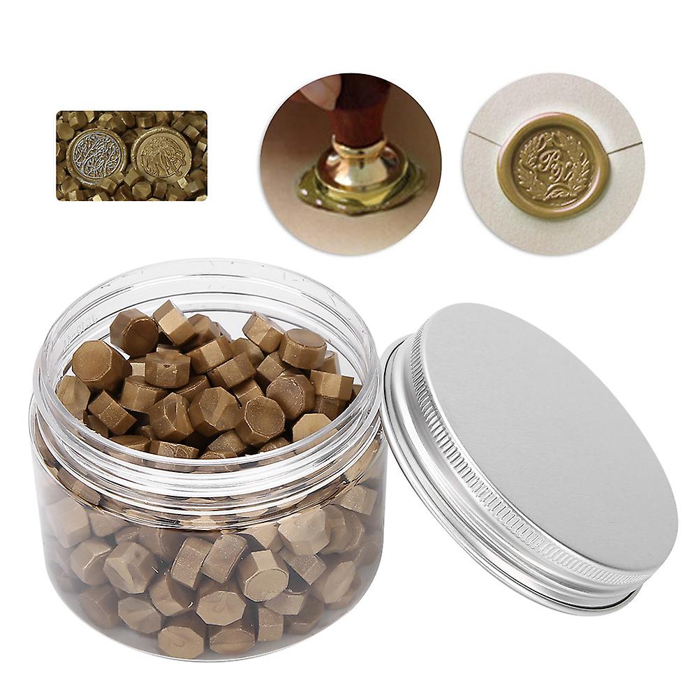 200Pcs Matte Gold Sealing Wax Beads for Envelopes & Invitations