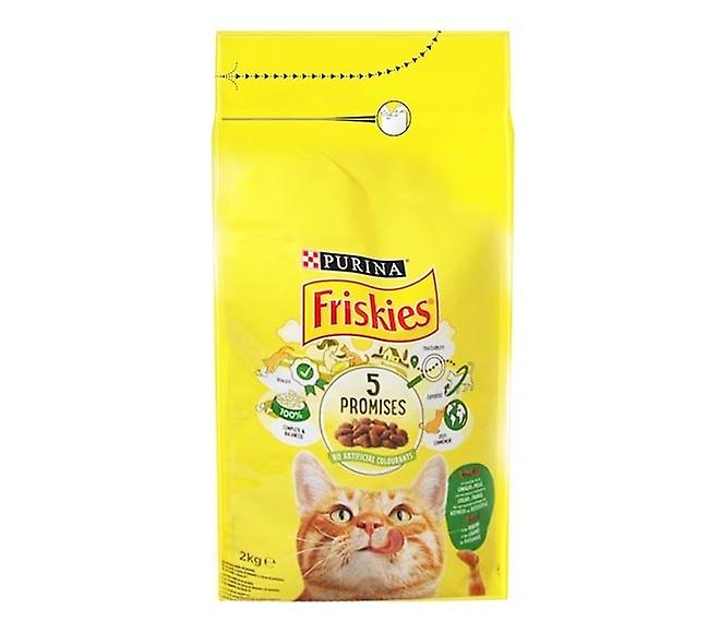 Friskies Dry Cat Vitality + Coelho Adulto, Frango e Legumes 2000g Purina