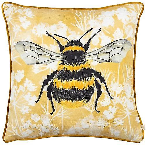 Wylder Manor Piped Velvet Bee Cushion Cover