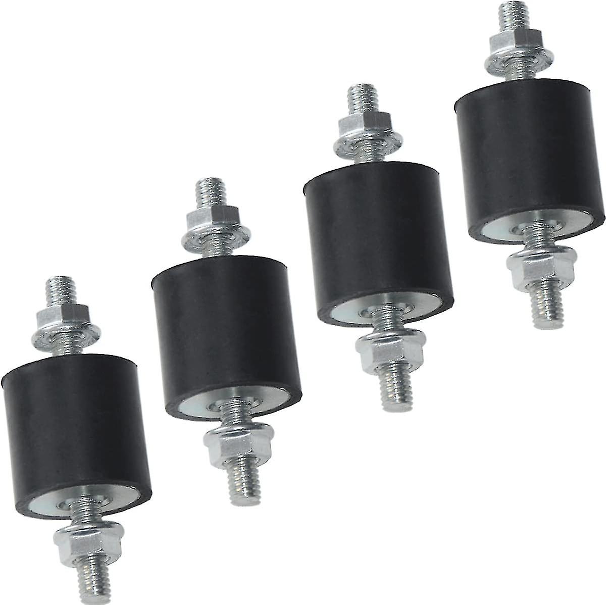Rubber Vibration Isolator Mounts - 4pcs 25x25mm Shock Absorbers
