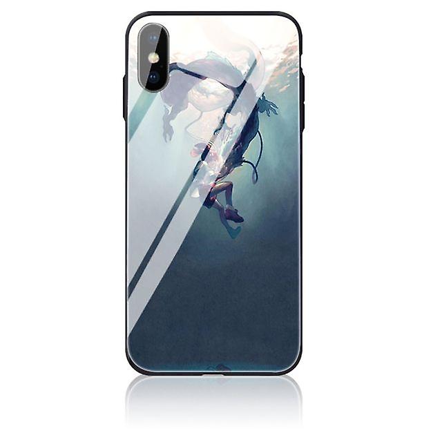 Apple iPhone XR Custom Anime Tempered Glass Case - Multicolor # 4