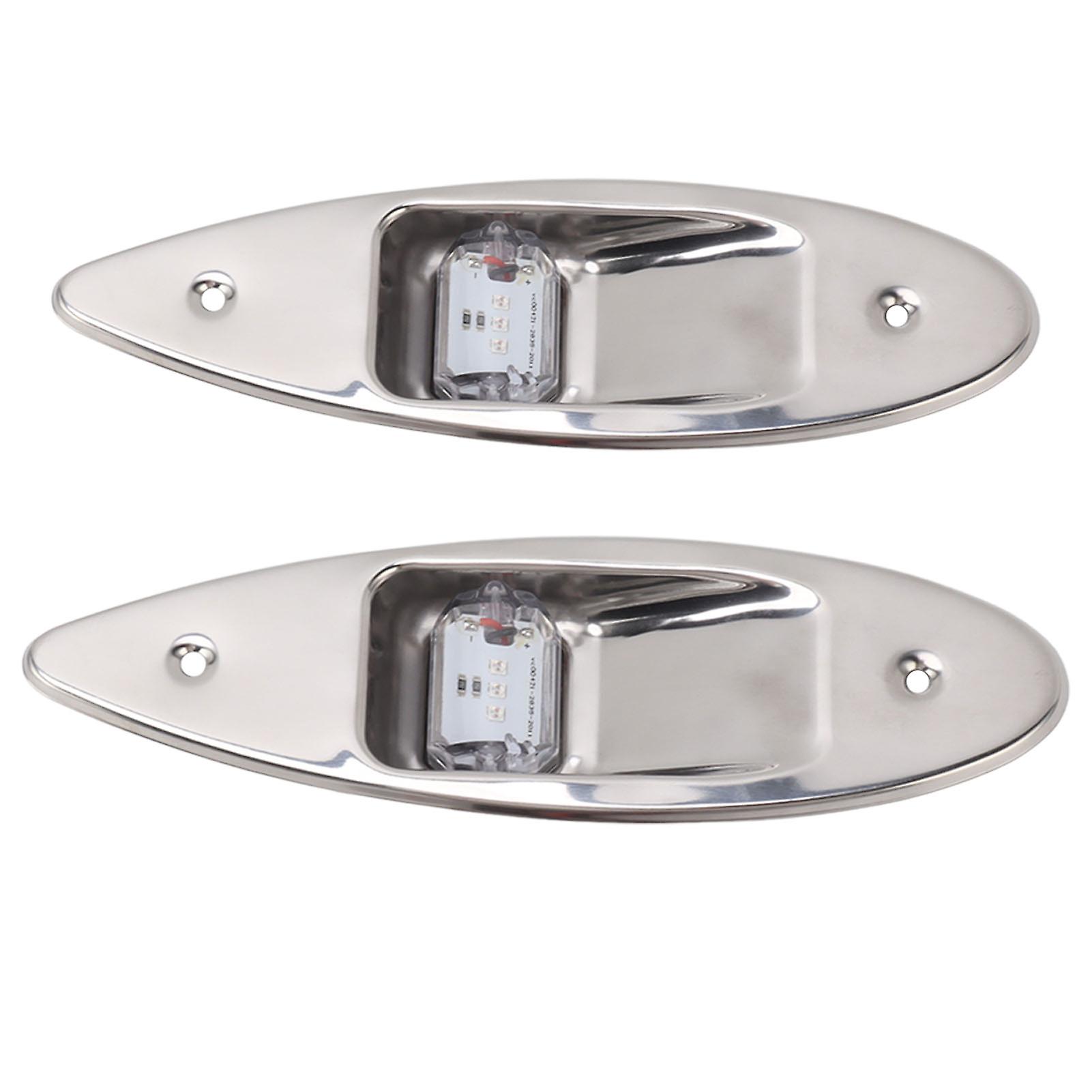 1Pair Boat Navigation Lights DC12V 120 Degree Beam Angle High Visibility Waterproof LED Bow Light for Fishing Boats Ocean Yachts Ships 