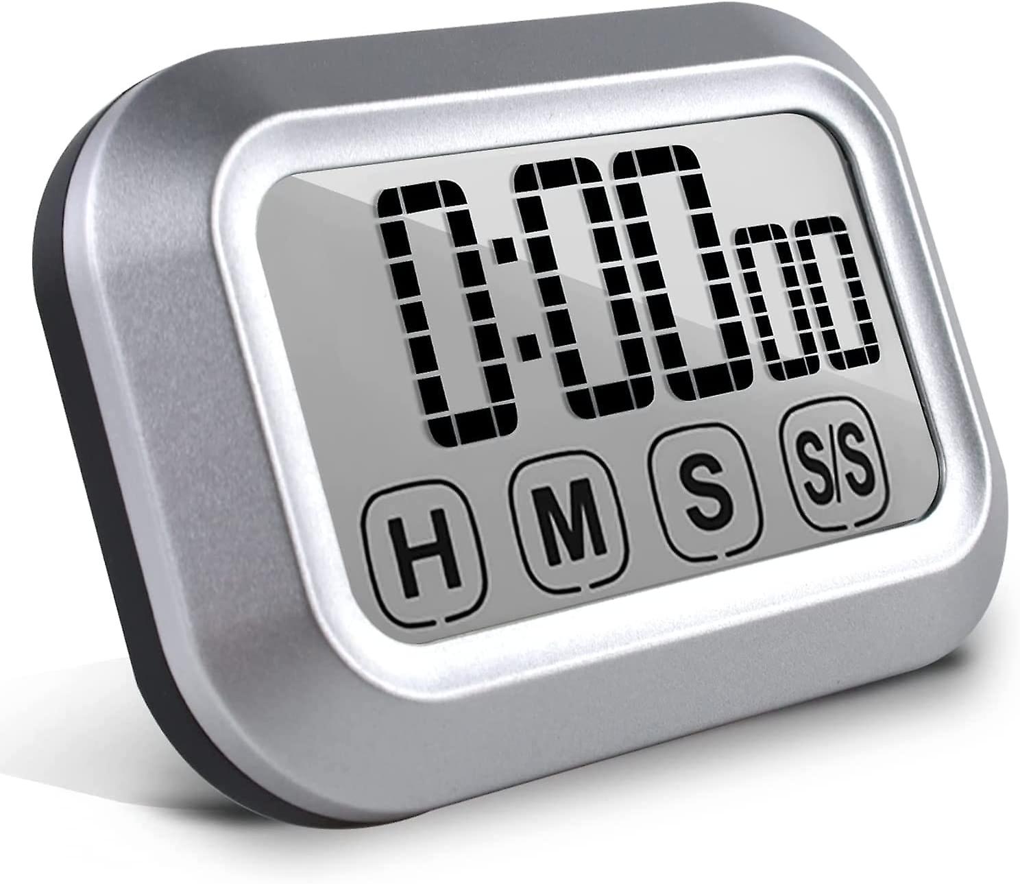 Digital Kitchen Timer Touch Screen Cooking, Magnetic Countdown Timer, High Volume, Large LED Display