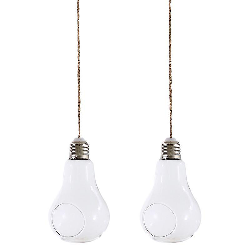 2pcs Light Bulb Hanging Vase