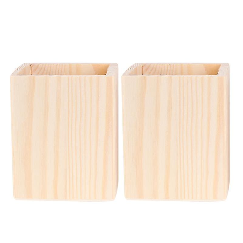 2pcs Wood Container