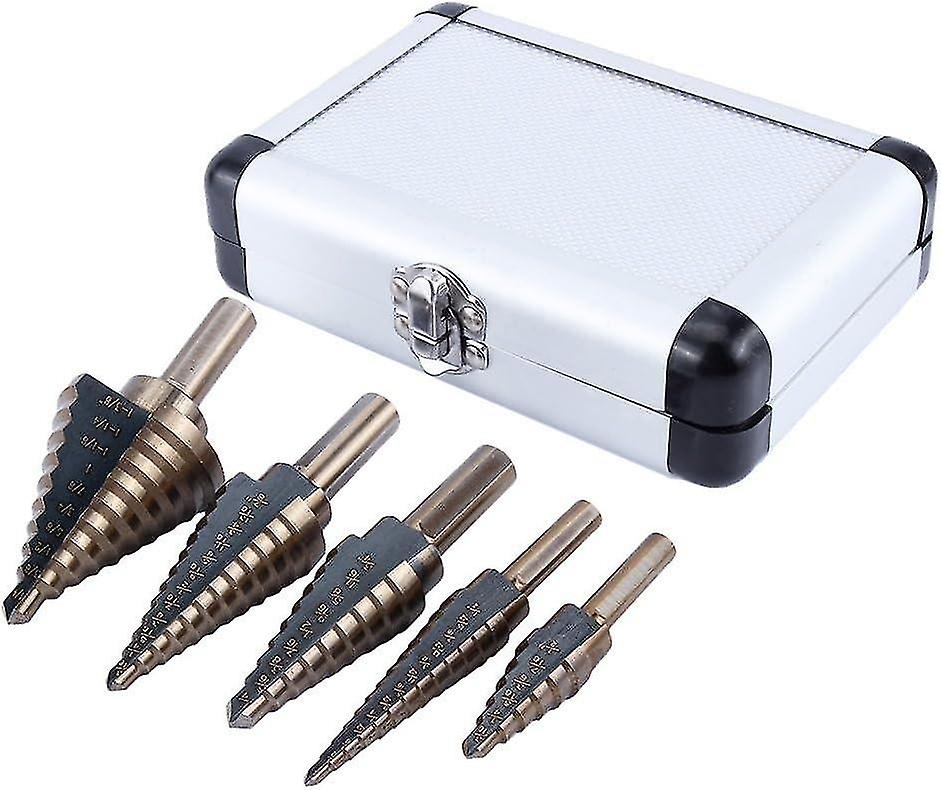 HSS coated titanium step drill cone drill set for power tools