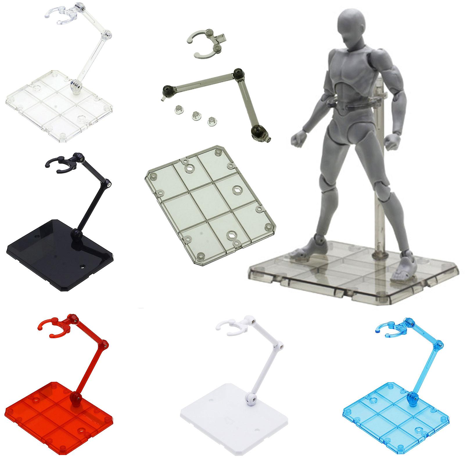 5pcs Actions Figure Stand Sturdy Easy Installation Clear Actions Figure Stand for Collection