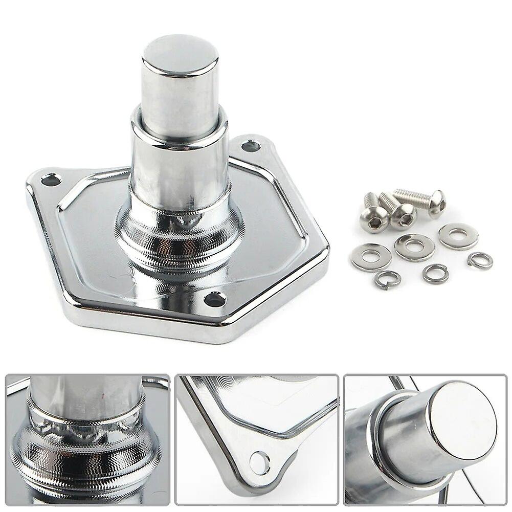 Chrome Cnc Solenoid Cover Push Button Starter Switch For Harley Big Twin 91-17 Solenoid Cover Push Button Starter