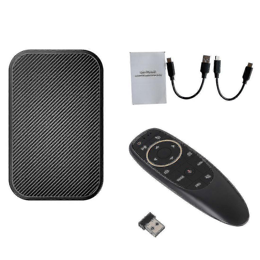 Carplay ai box mini android 11.0 wireless 2+8g android auto car multimedia plug play box with remot