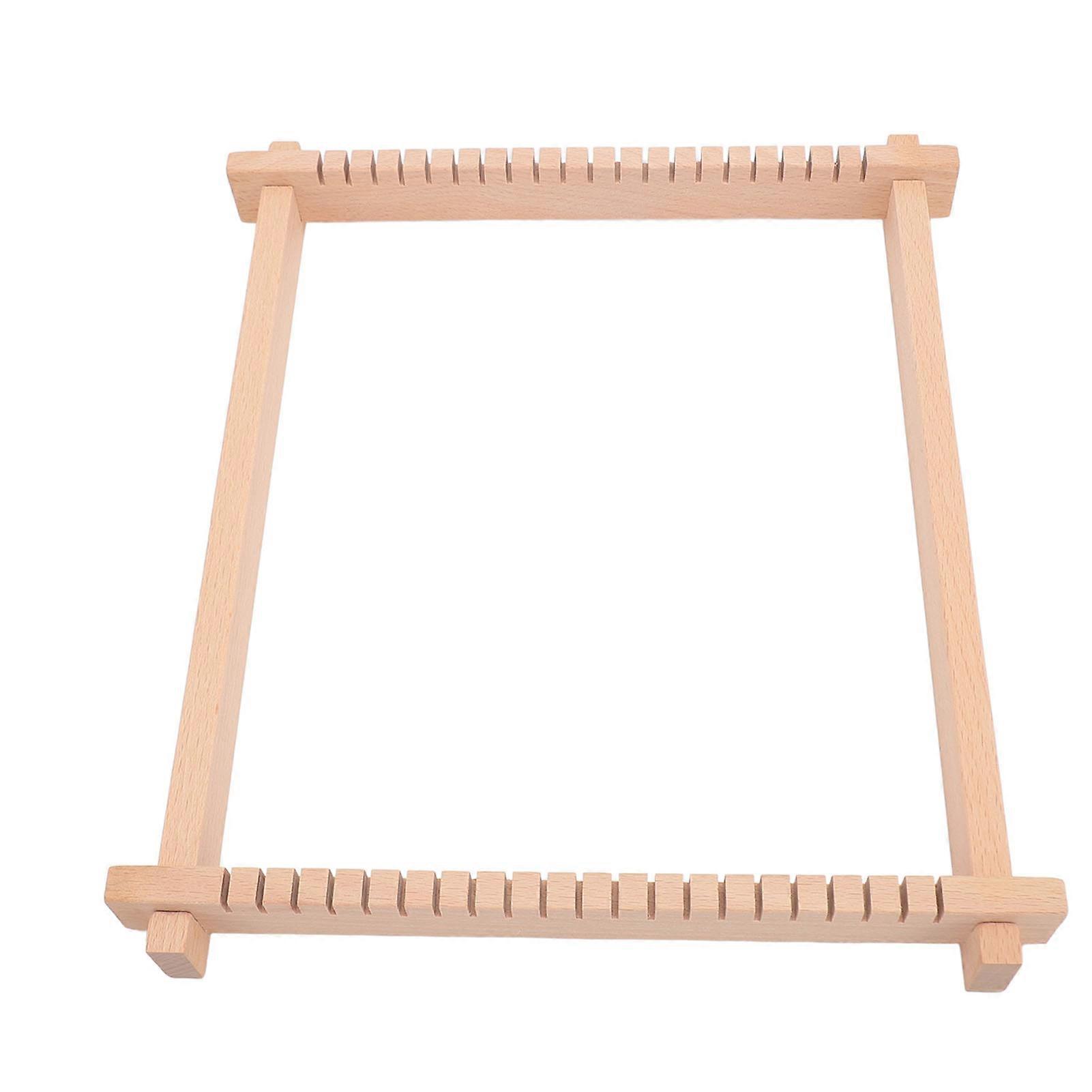 Mini Wooden Weaving Machine DIY Handcraft Multipurpose Detachable DIY Traditional Wooden Weaving Machine for Knitting