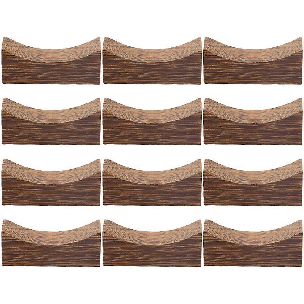 12pcs Wooden Chopstick Rest Japanese Style Chopstick Rest Stand Dinner Spoon Fork Chopstick Rest