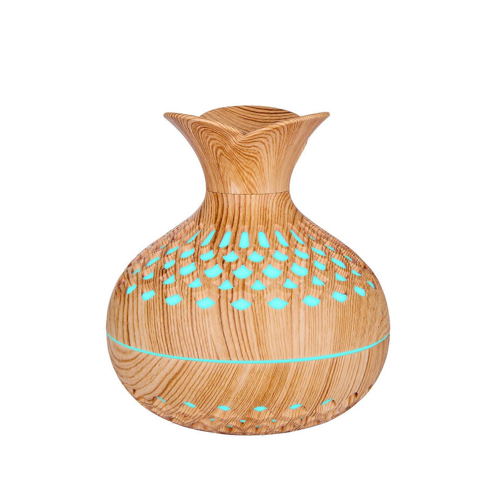 Mini Humidifier with 7 Colors Flower Shape 2 Mist Modes Super Quiet USB Rechargeable Personal Desktop Humidifier