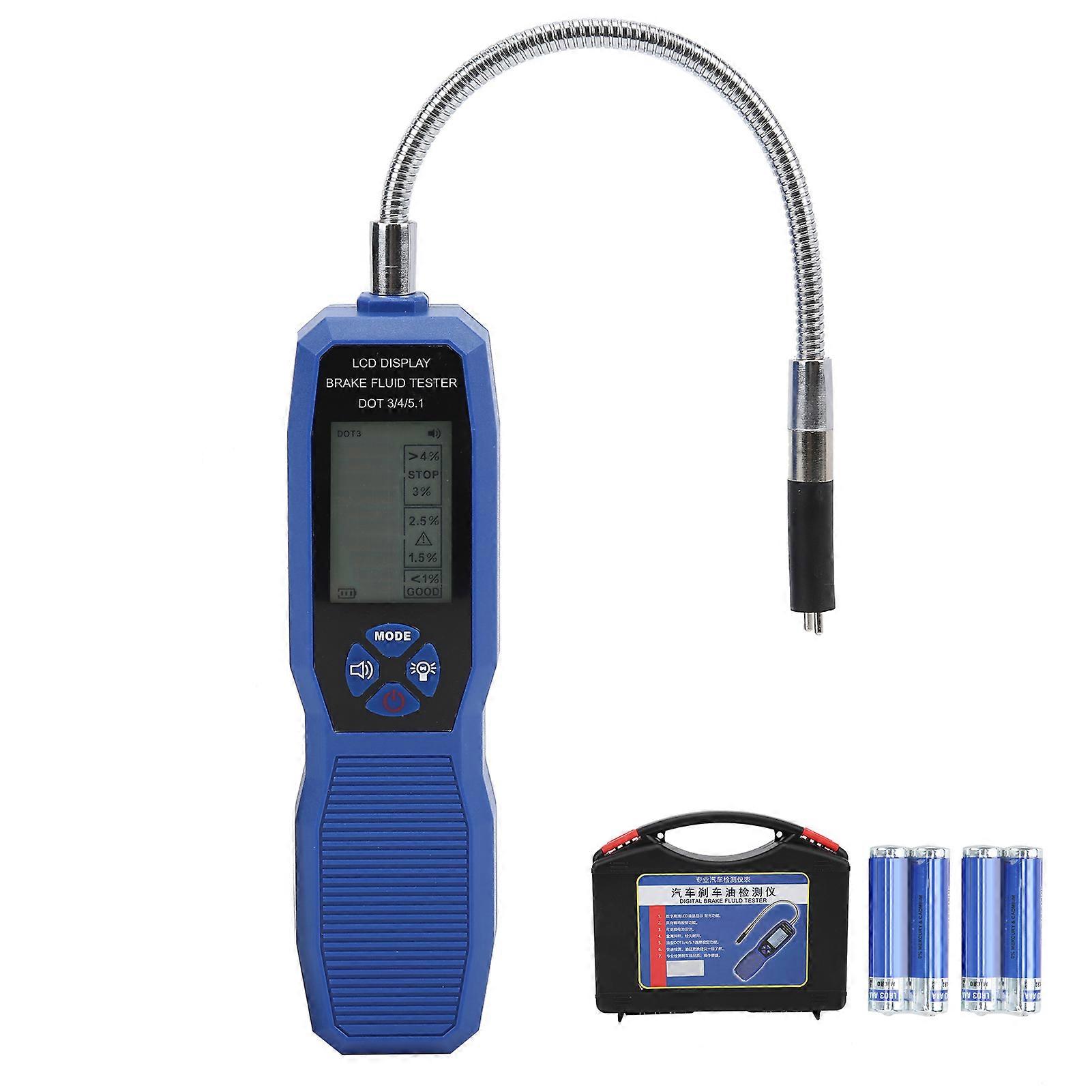 Brake Fluid Oil Tester Detector LCD Display High Accuracy Testing Tool for DOT3/DOT4/DOT5.1