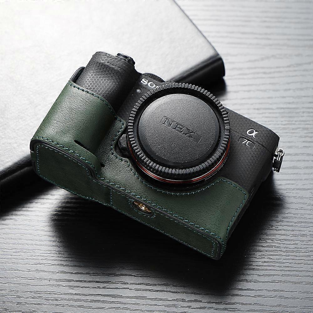 Pour Sony A7c Caméra Bodysuit A7c Pour Cuir Camera Case Poignée Half Bag
