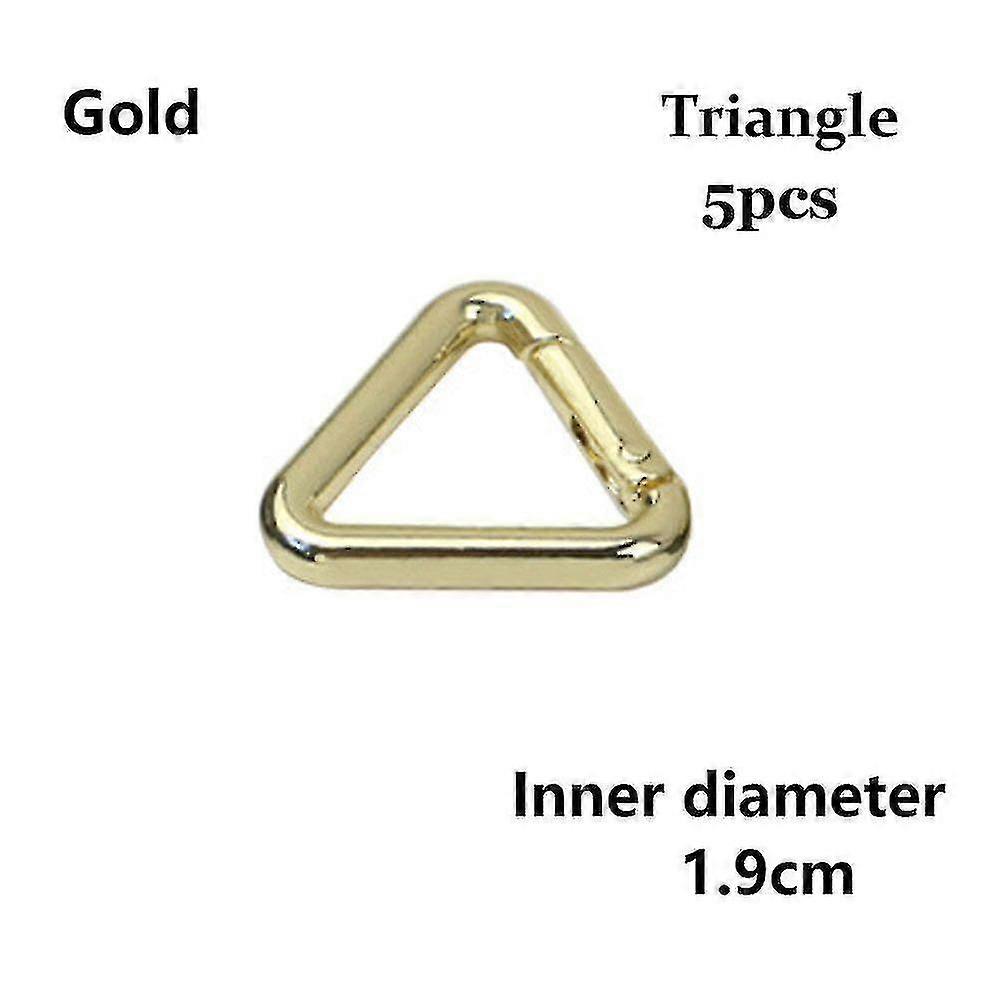5pcs Round/triangle/oval Metal Spring Gate O Ring Openable K