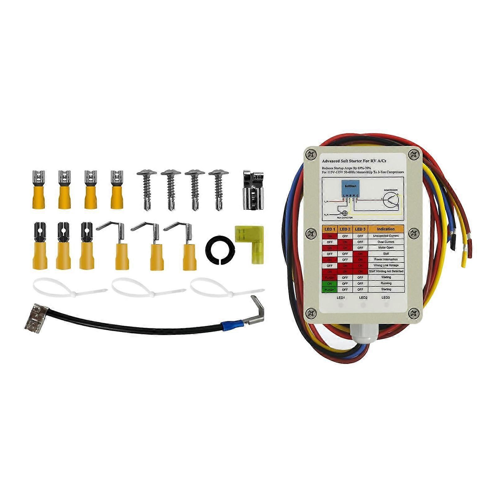 Air Conditioner Soft Start Kit Campers Reduce Startup Current Asy-364-x20-ip