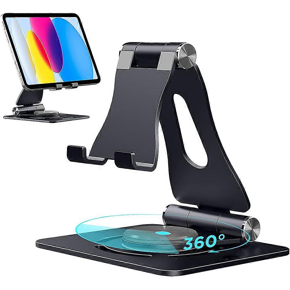 Tablet Stand, Adjustable, 360 Rotating Tablet Stand, Adjustable, Foldable Table, Universal Holder Dock for iPad Pro Air Mini, Nintendo Switch (4-11 In