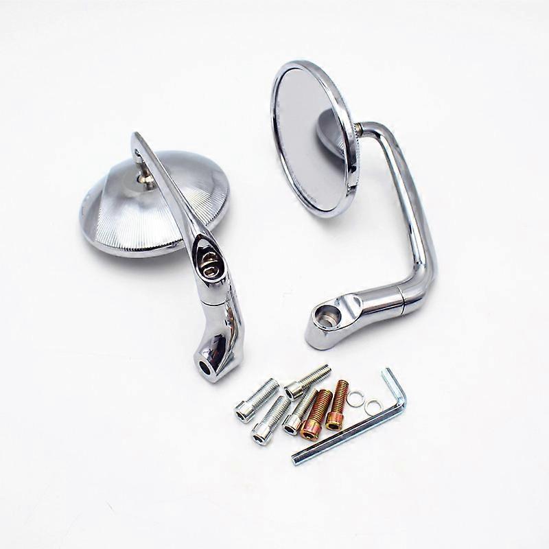 Retro motorcycle accessories modified rearview mirror, handle mirror, large field of view, round mirror, large mirror, electric vehicle reflector