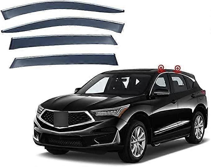 4pcs Car Wind Deflectors, For Acura RDX 2012-2022 Car Side Window Visor Sun Rain Guard Shade Protector Cover Car Side Window Deflector,2018-2022