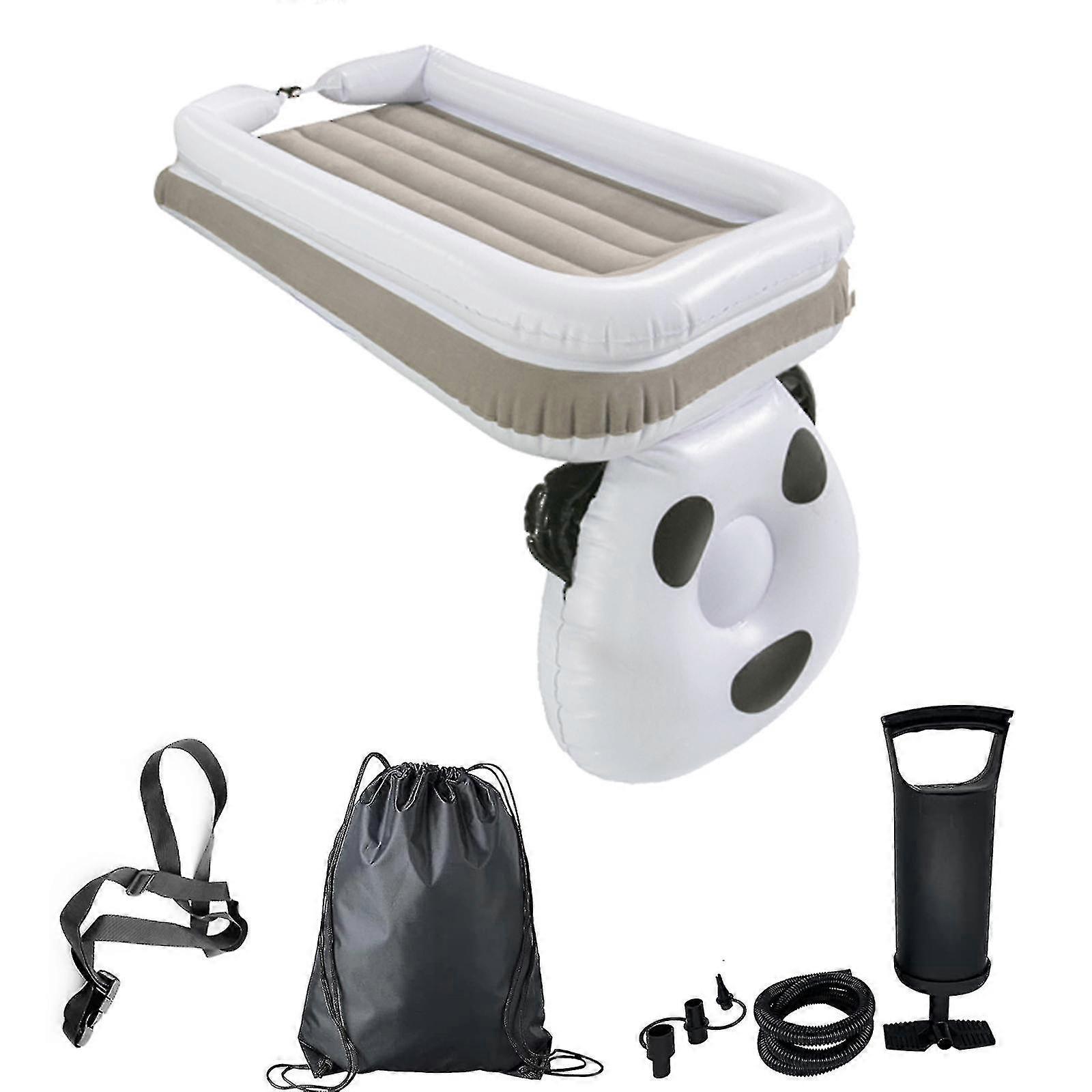 Lit gonflable d’avion pour tout-petit Voyage Air Matelas pour enfants Gonflable Matelas avec côtés Pompe-SDR