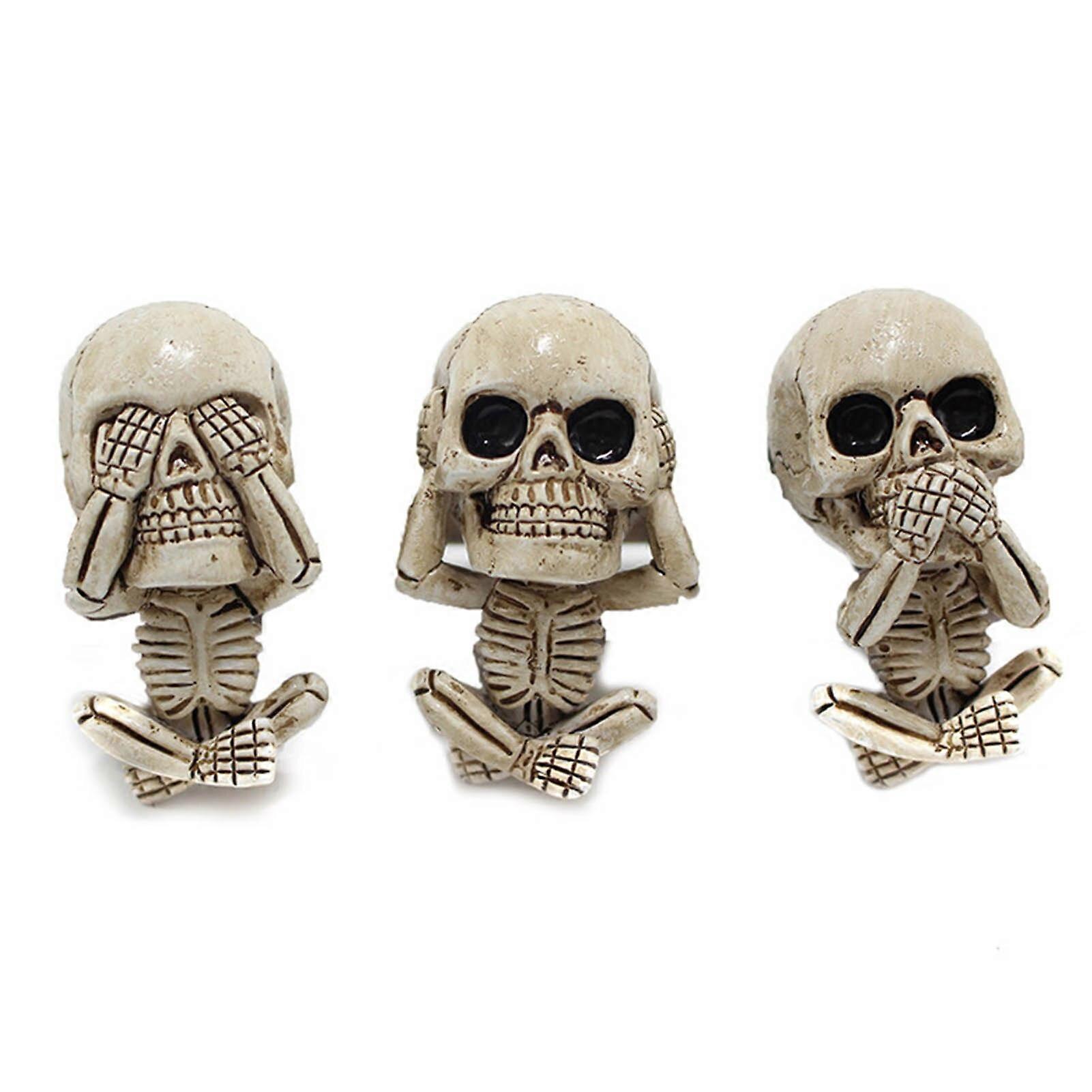 Evil Skull Trio Statue 3 Sets