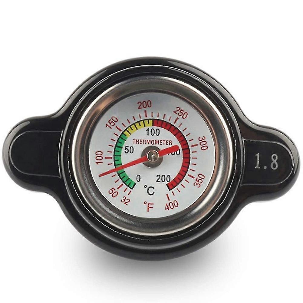High Pressure Radiator Cap With Temperature Gauge, 1.8 Bar Radiator Cap 25.6psi For-Good
