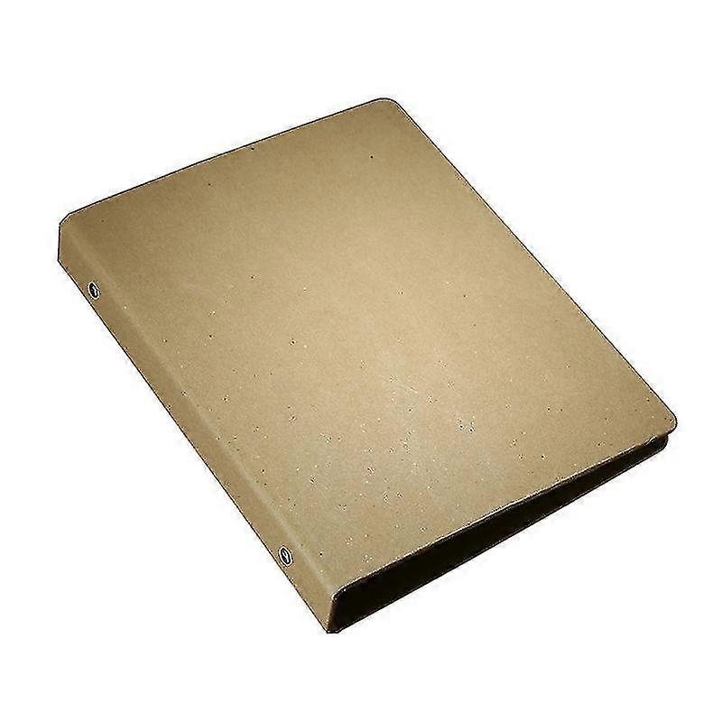 2pcs Kraft Paper 6-holds Round Ring Binder Binding Hard Cover Protector For Jou