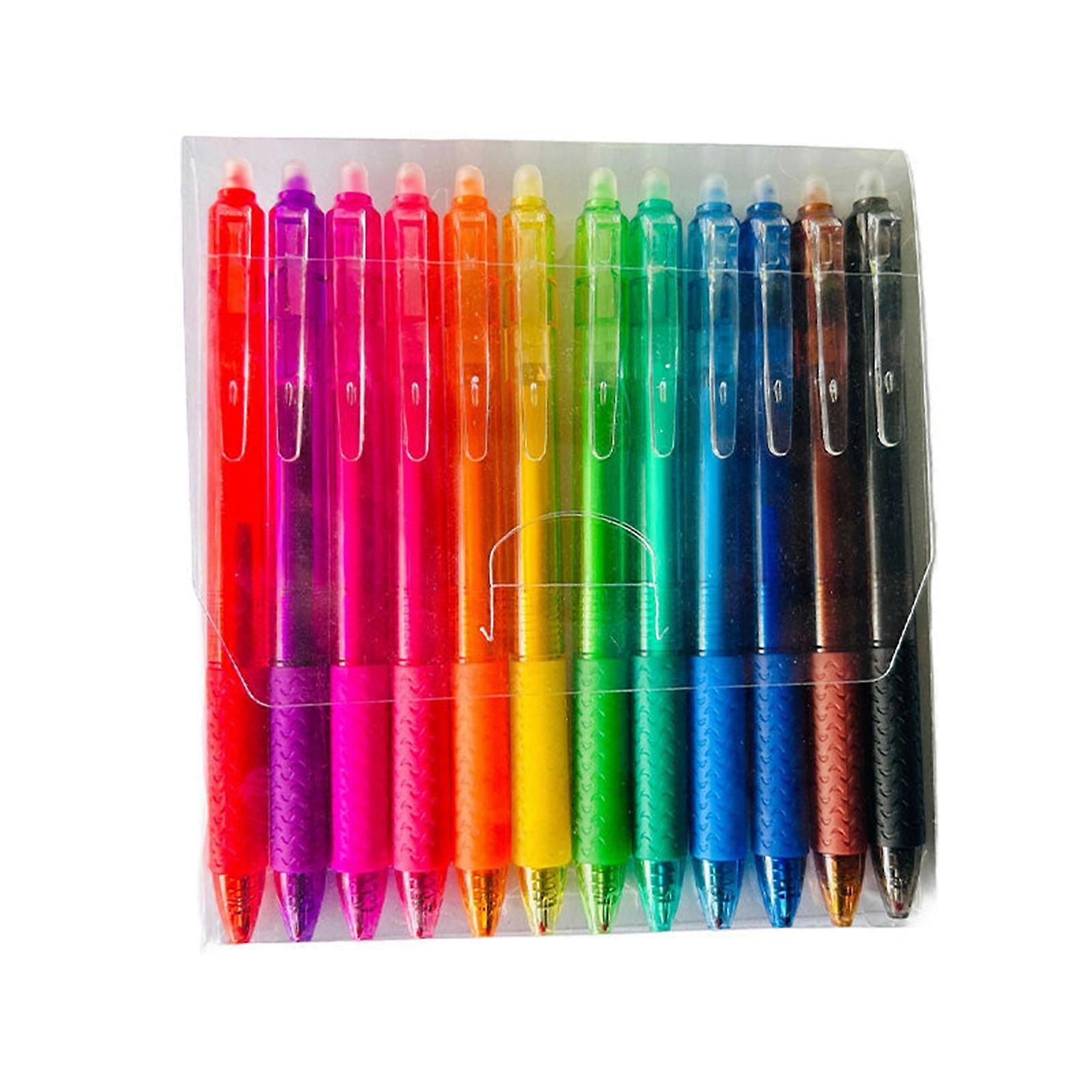 Stylos gel effaçables multicolores (12)