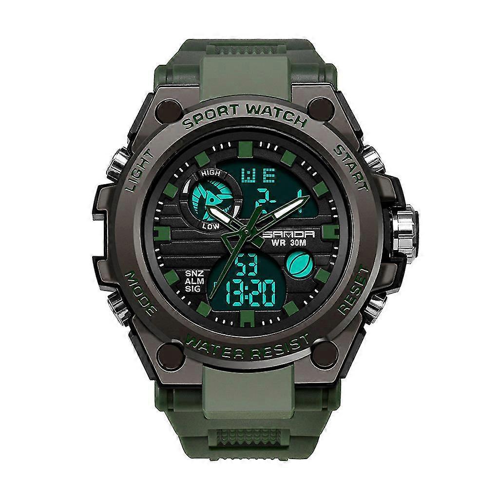 Men Sport Watch Dual Display Analog Digital Led Electronic Wrist Watches