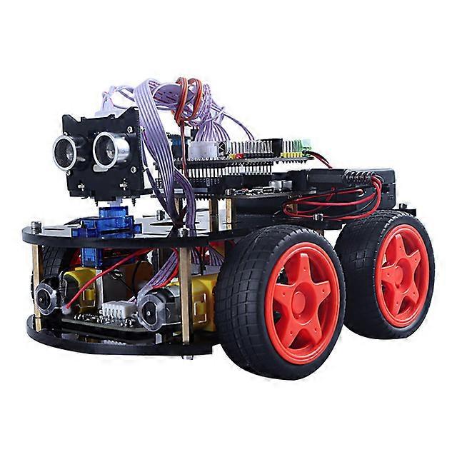 Arduino UNO Project, Smart Robot Car Kit, Line Tracking Module, Obstacle Avoidance, IR Remote Control,Music, Bluetooth 4.0