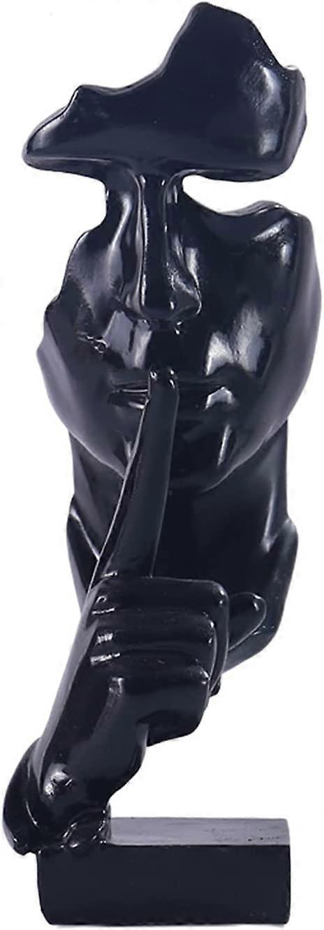 LN-The Thinker - Creative Thinker Statue Abstract Sculpture, Silence Is Golden Thinker Statue