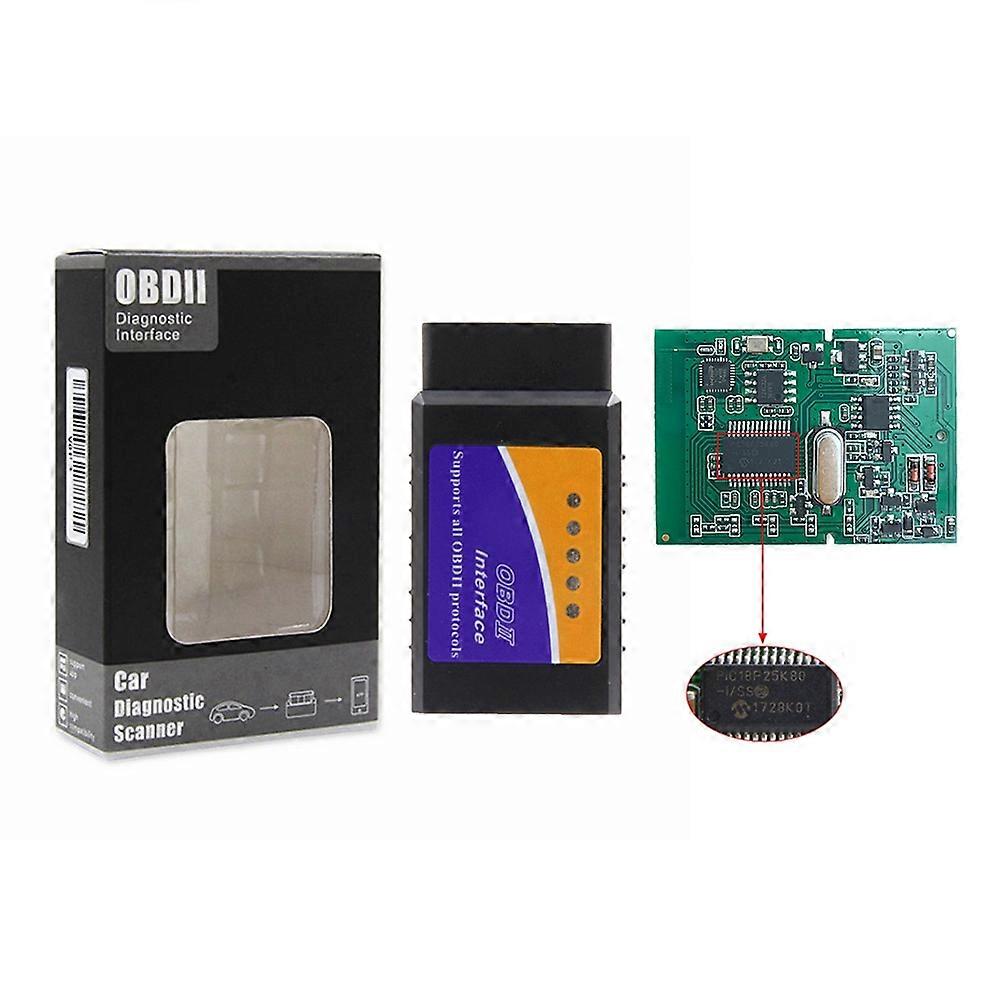 ELM327 V1.5 PIC18F25K80 Hardware V1.5 ELM 327 Bluetooth 1.5 Car OBD2 Diagnostic Code Reader Works Android Torque/PC