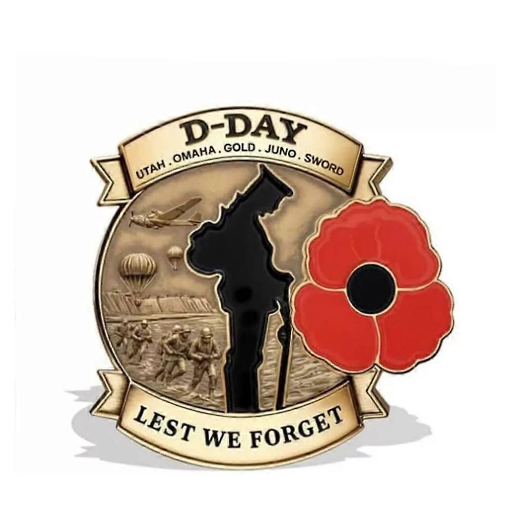 Limited Edition D-Day 80th Anniversary Commemorative Badge, D-Day Commemorative