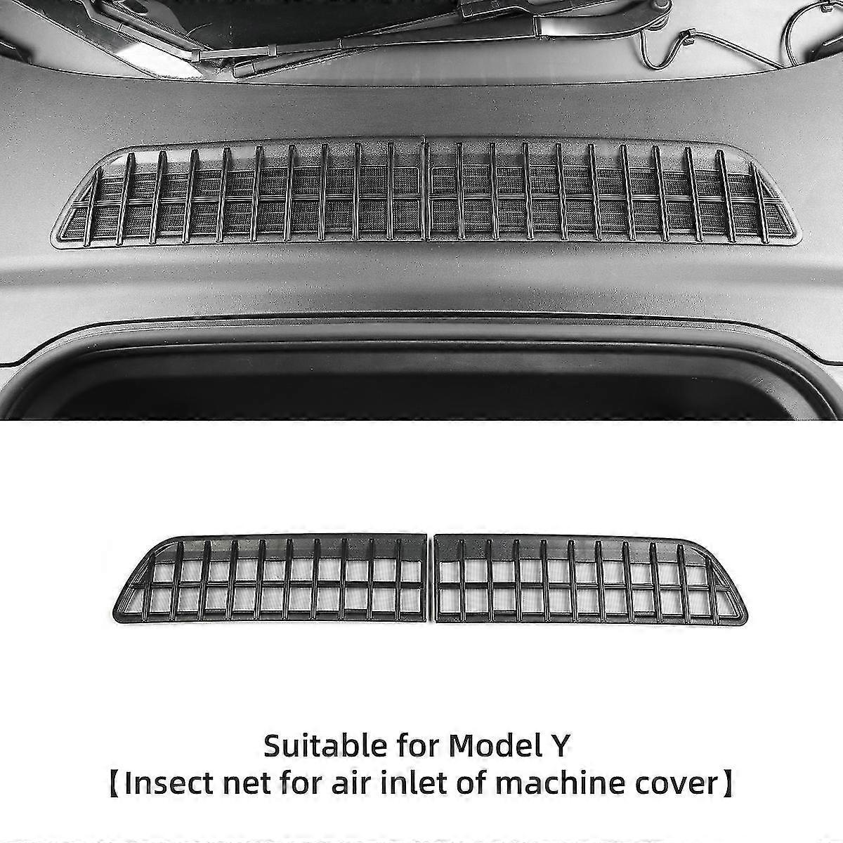 For Tesla Model Y Anti-insect Net Snap-in For Air Inlet Middle Net Of The Machine Cover Protection Car Accessories Decoration