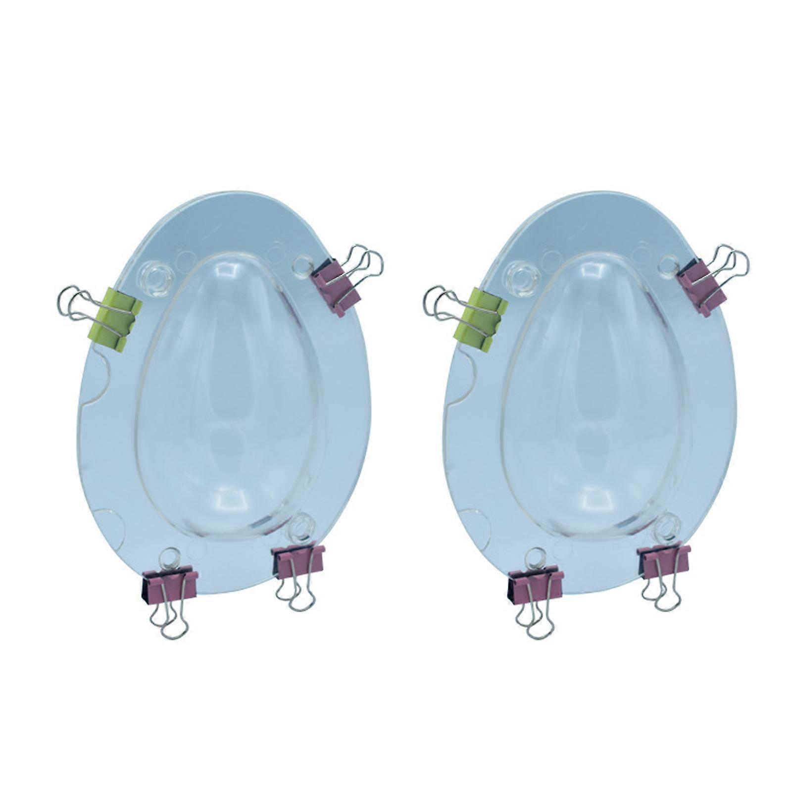 Plastic Easter Egg Mold 3D Dinosaur Eggs Models 2 Pcs Baking Pastry Tool for Home Kitchen Cooking Bake Chocolate