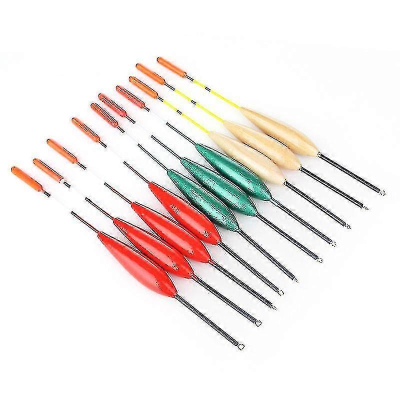 10pcs hout vissen drijvers