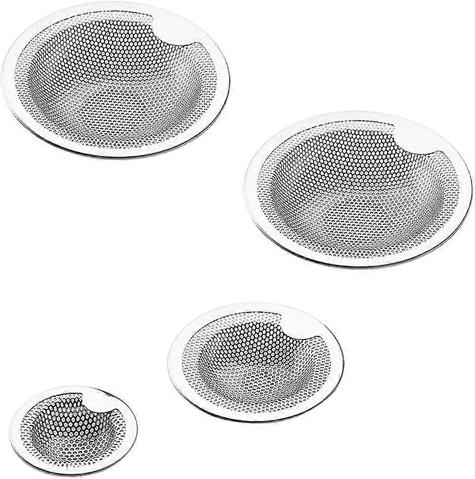 Set von 4 Küchenspüle Sieb Edelstahl Küchenspüle Drainer Clog Proof