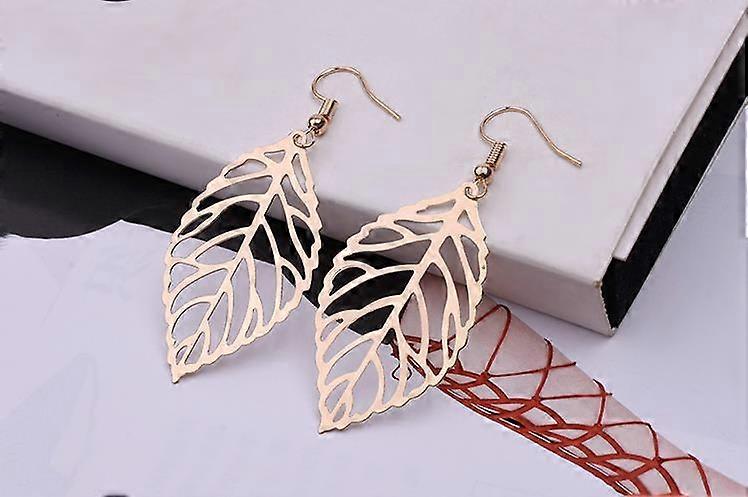 Leaf Earrings - leaf skeleton Drop earrings - Leaf size 18mm x 10mm