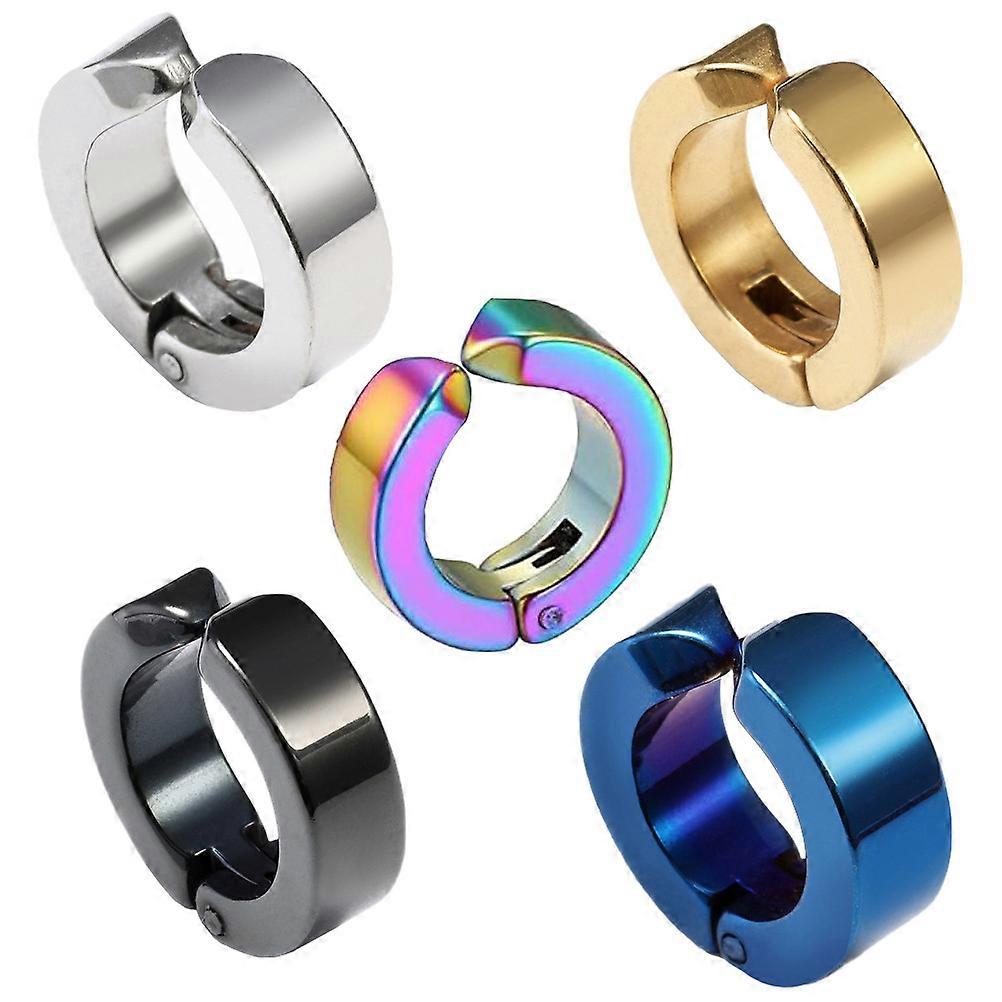 5pcs Creative Earrings Decorative Ear Clip Clip-on Earrings (Assorted Color)