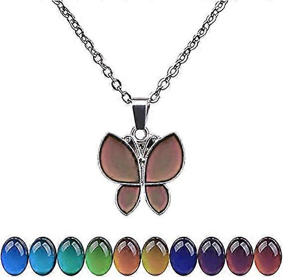 Personalized Temperature Sensing Color Changing Pendant Necklace Assorted Styles