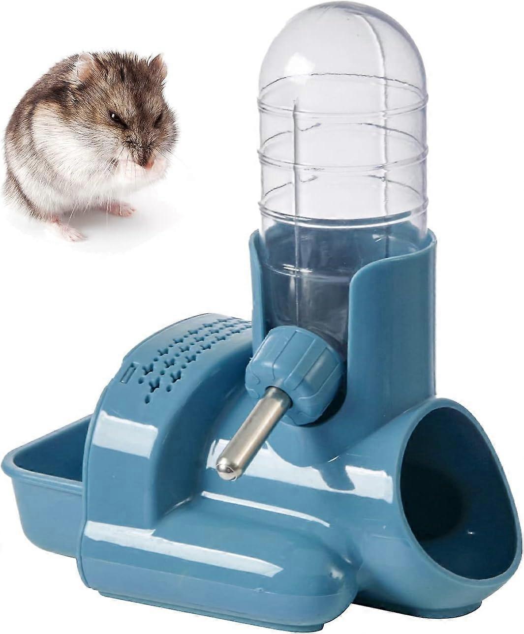 Hamster Water Bottle,3 in 1 Automatic Bottle Dispenser(Blue)
