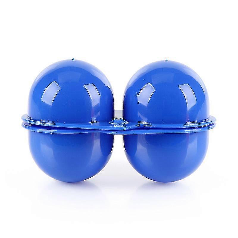 4 Pcs 2 Grids Snap Lock Egg Box Holder Portable Safe Plastic Eggs Storage Container