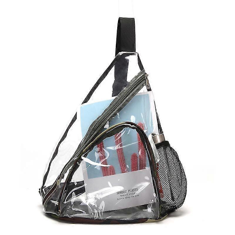 Clear Pvc Sling Bag Stadium Approved, Backpack With Adjustable Strap