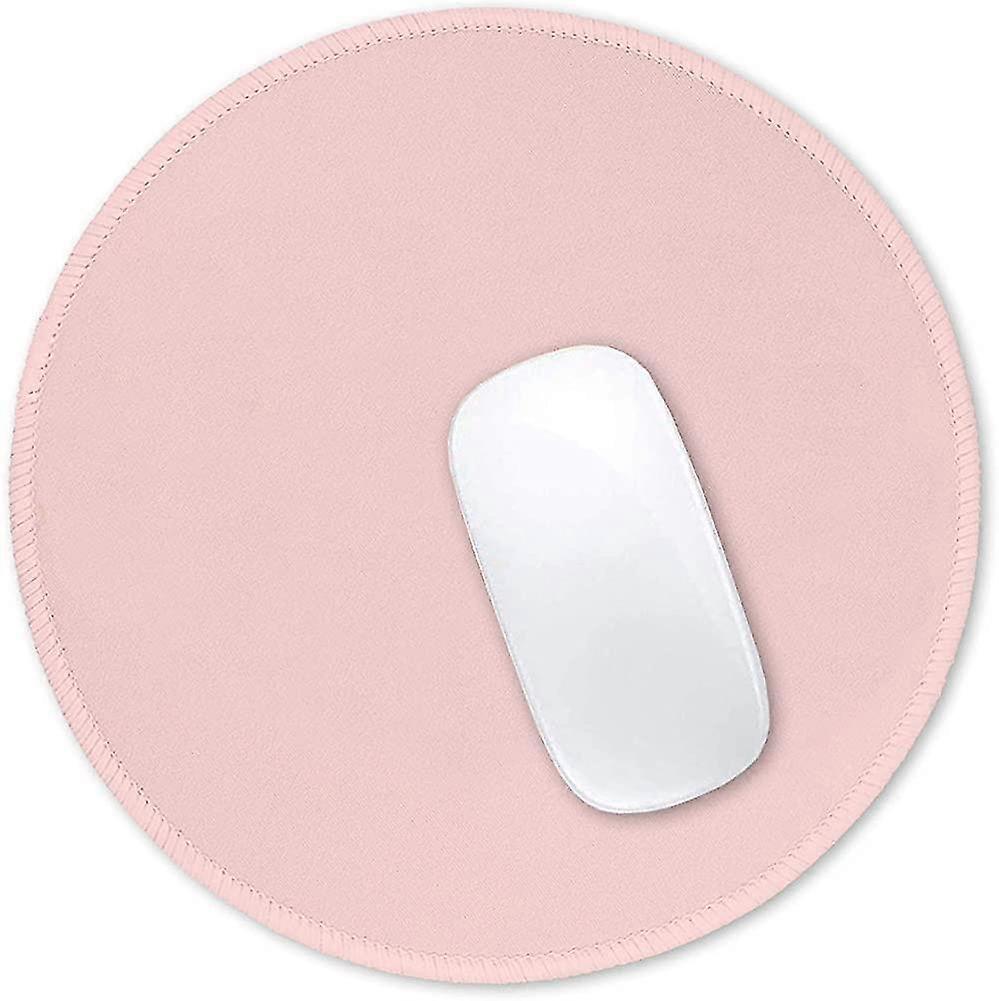 Mouse Padpremium-Textured Mouse Roundpad Pequeno 8,7 x 8,7 polegadas rosa, costurado