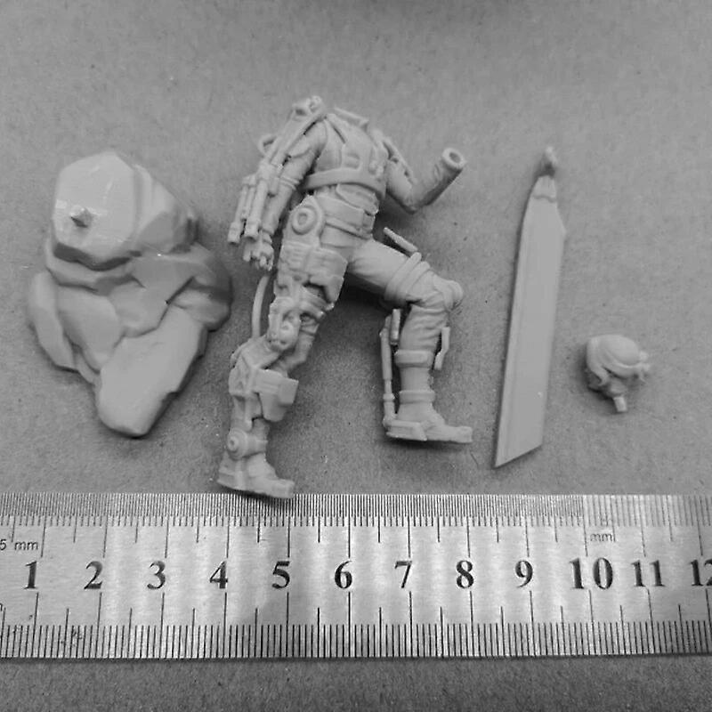 Mecha θηλυκό στρατιώτη ρητίνη σχήμα 1/24 κλίμακα 75mm συναρμολογημένο πρότυπο κιτ μη συναρμολογημένο διόραμα άβαφα ειδώλια χόμπι παιχνίδια