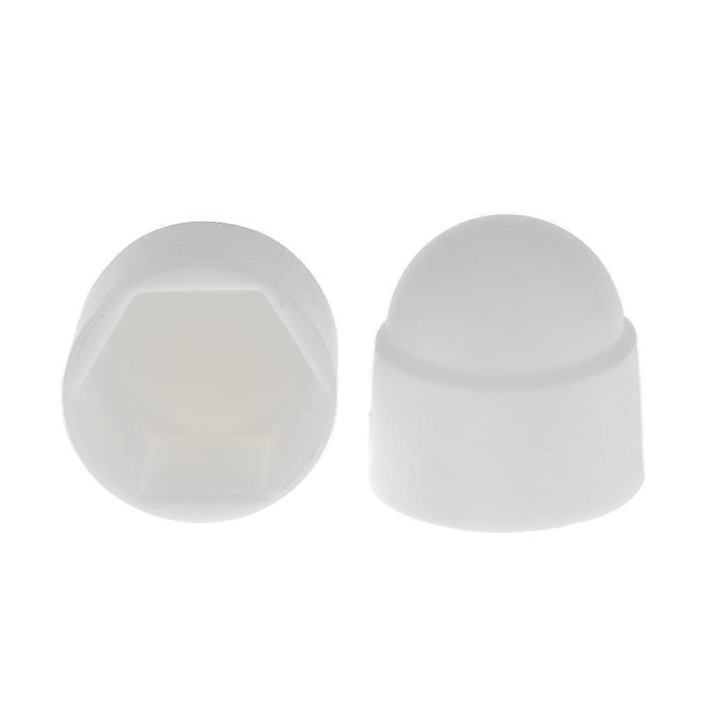 4x10pcs M12 τα καλύμματα προστασίας καρυδιών λευκών παξιμαδιών πείρου καλύπτουν τις εξαγωνικές βίδες