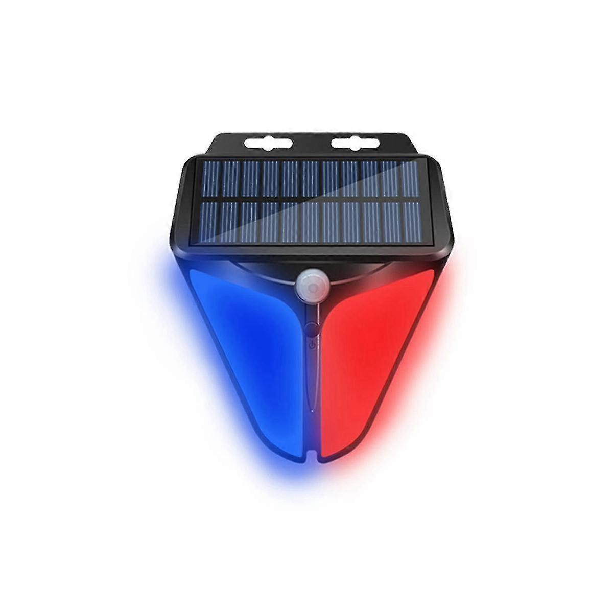 Wireless Solar Powered Alarm Human Body Sensing Light Sensing Alarm with Waterproof Function for Ou